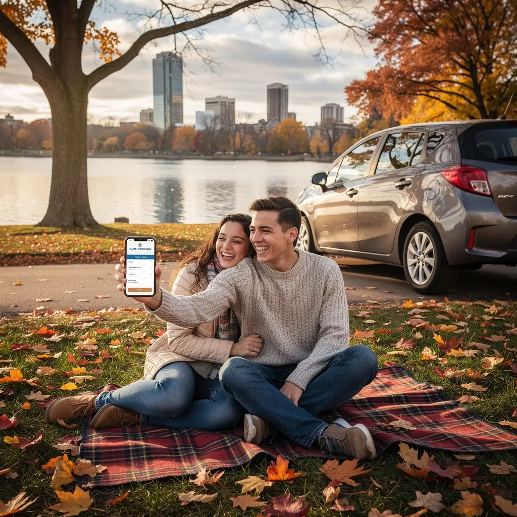 Сценарий помощи на дороге с механиком, который ремонтирует машину.